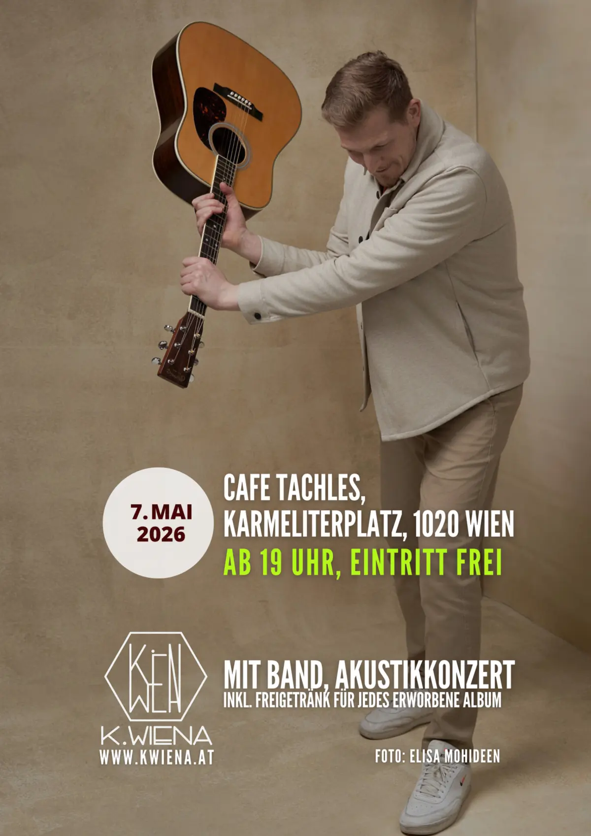 Keine Sorge, Gitarren werden am 7.5.2026 keine geschrottet. Es dominiert lediglich unsere musikalische Gewalt. Diesmal wieder im komplettierten Quartett mit Marlene an der Cajon, Jürgen an der Gitarre und Jakob am Bass. Wir freuen uns auf euch. Ab 19 Uhr ist Einlass. Eine gute "Künstlerhalbestunde" später spielen wir dann auf.